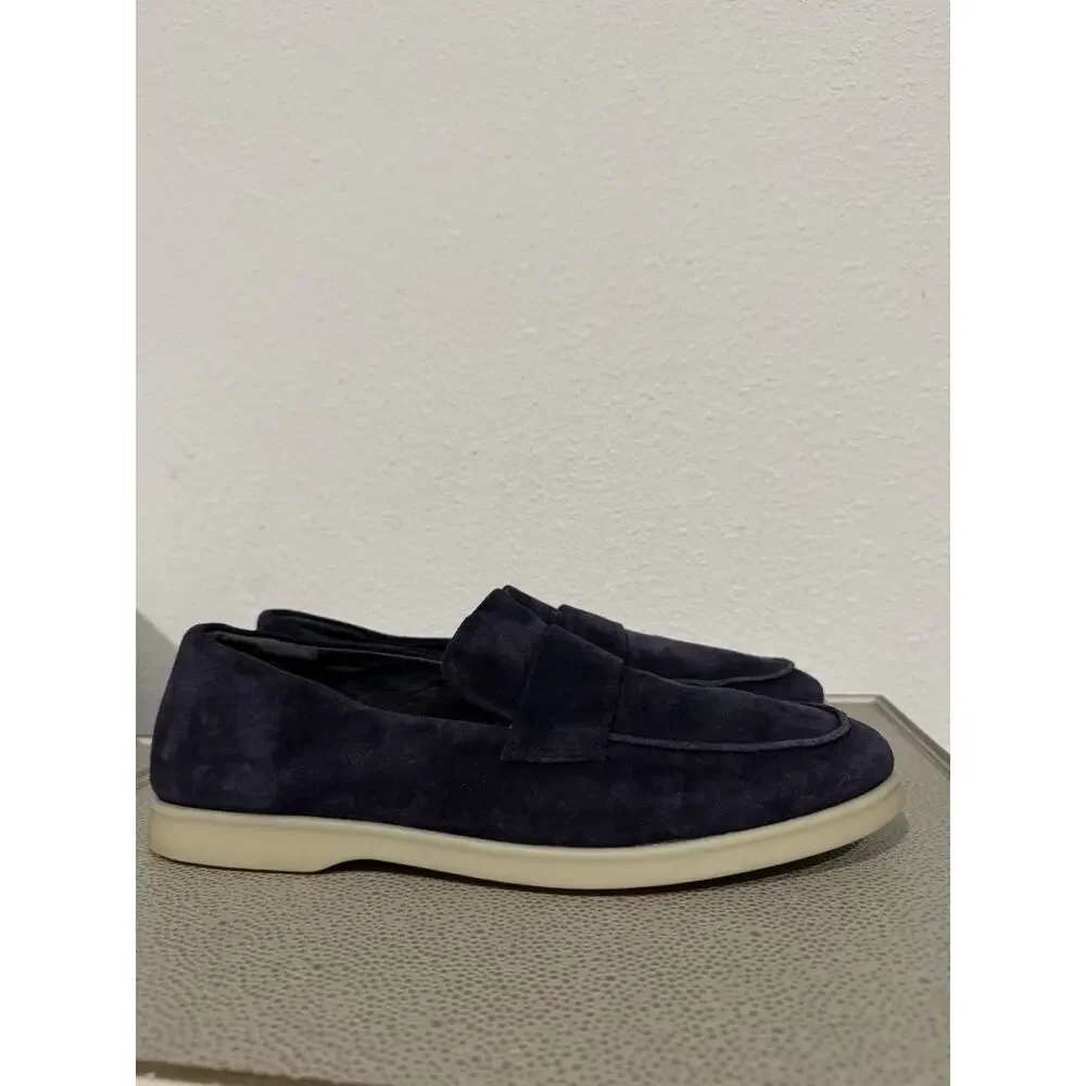 Vince Big Sur Blue Suede Loafer Men's Sz 10.5 / 44.5